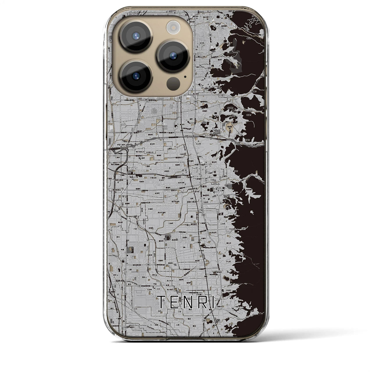 【天理(奈良県)】地図柄iPhoneケース(クリアタイプ)