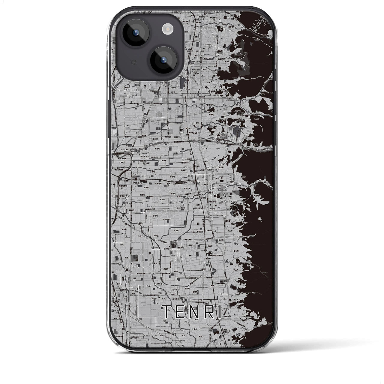 【天理(奈良県)】地図柄iPhoneケース(クリアタイプ)