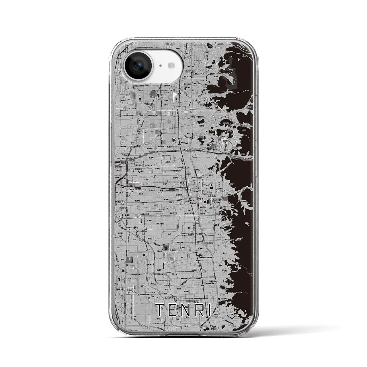 【天理(奈良県)】地図柄iPhoneケース(クリアタイプ)