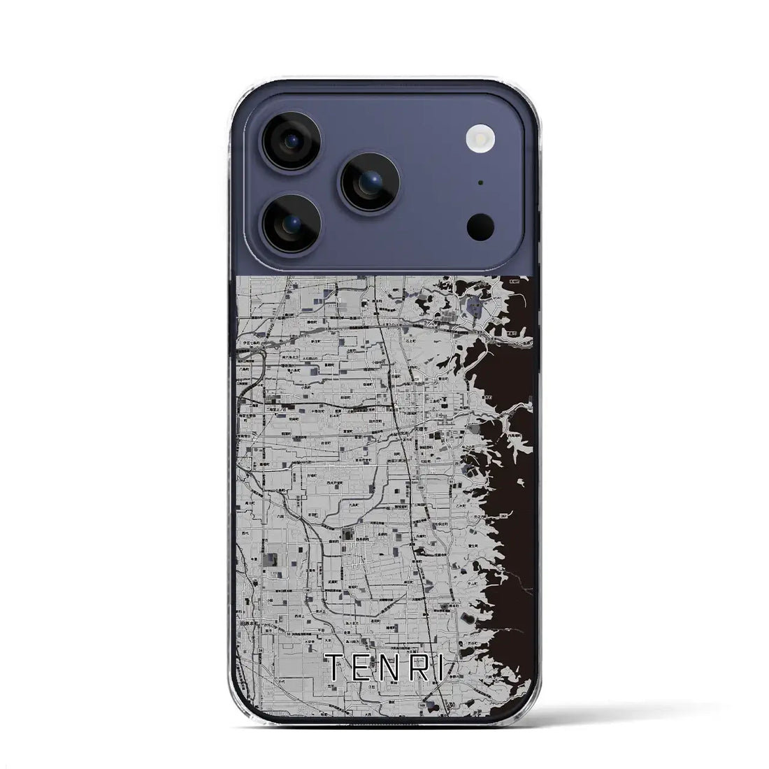 【天理(奈良県)】地図柄iPhoneケース(クリアタイプ)