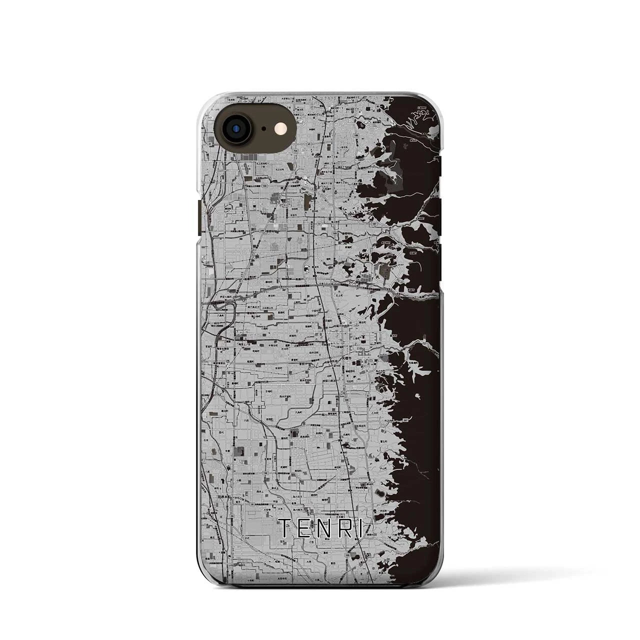 【天理(奈良県)】地図柄iPhoneケース(クリアタイプ)