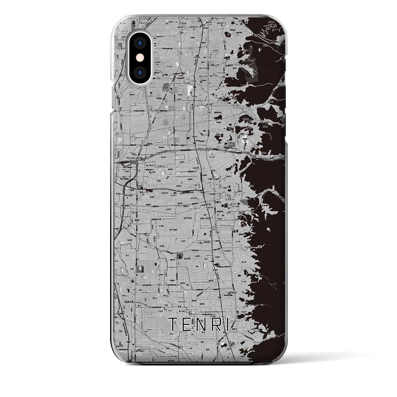 【天理(奈良県)】地図柄iPhoneケース(クリアタイプ)