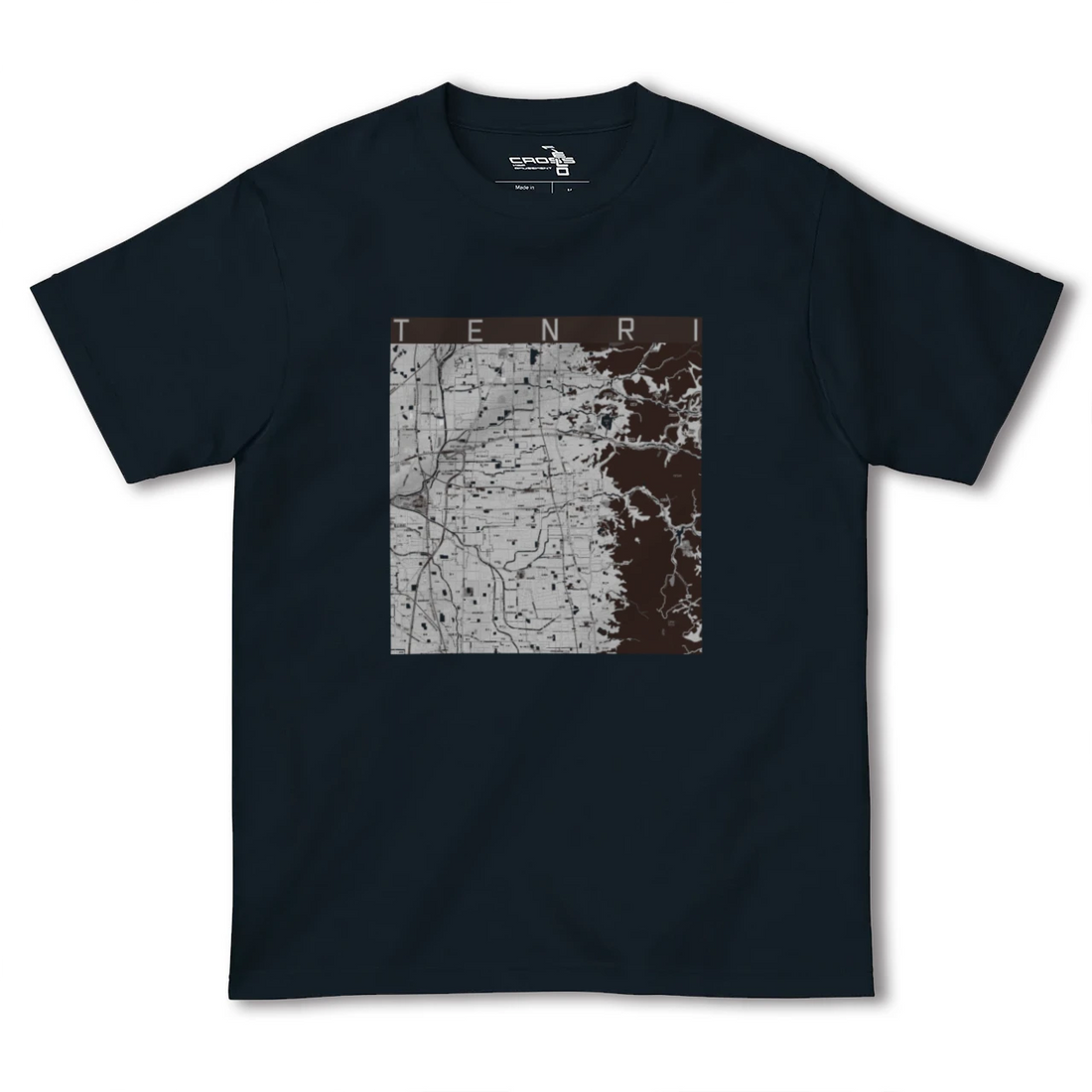 【天理(奈良県)】地図柄ヘビーウェイトTシャツ