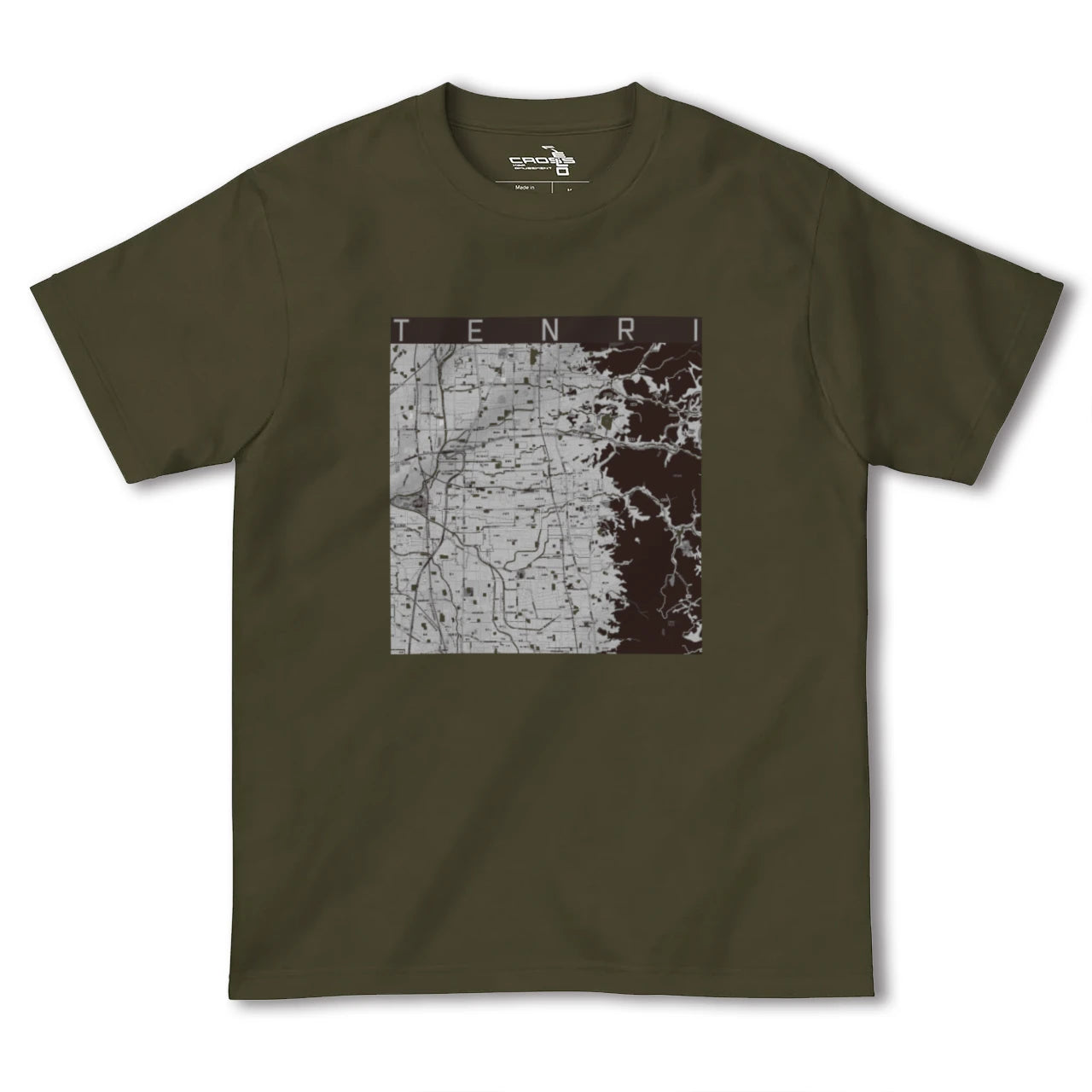 【天理(奈良県)】地図柄ヘビーウェイトTシャツ