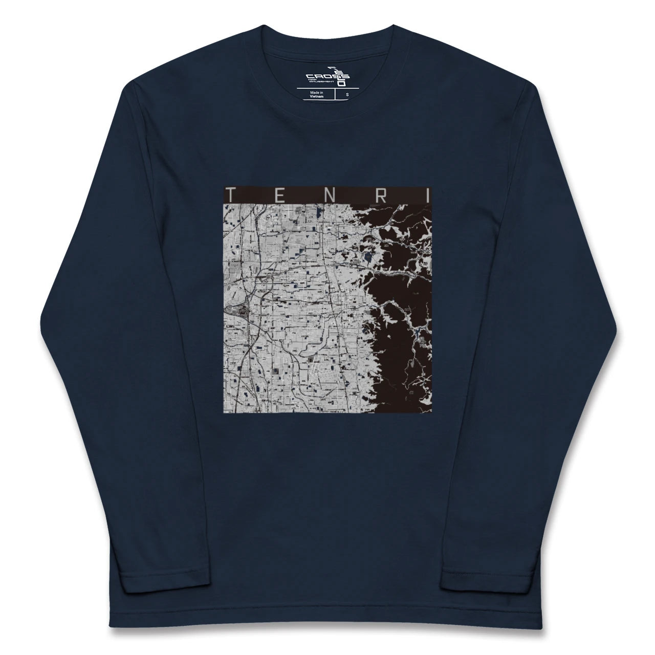 【天理(奈良県)】地図柄ロングスリーブTシャツ
