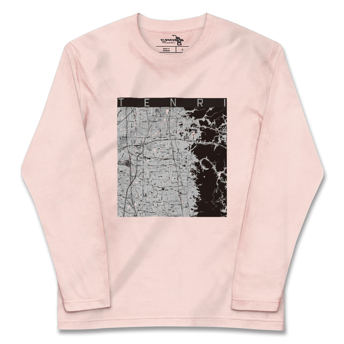 【天理(奈良県)】地図柄ロングスリーブTシャツ