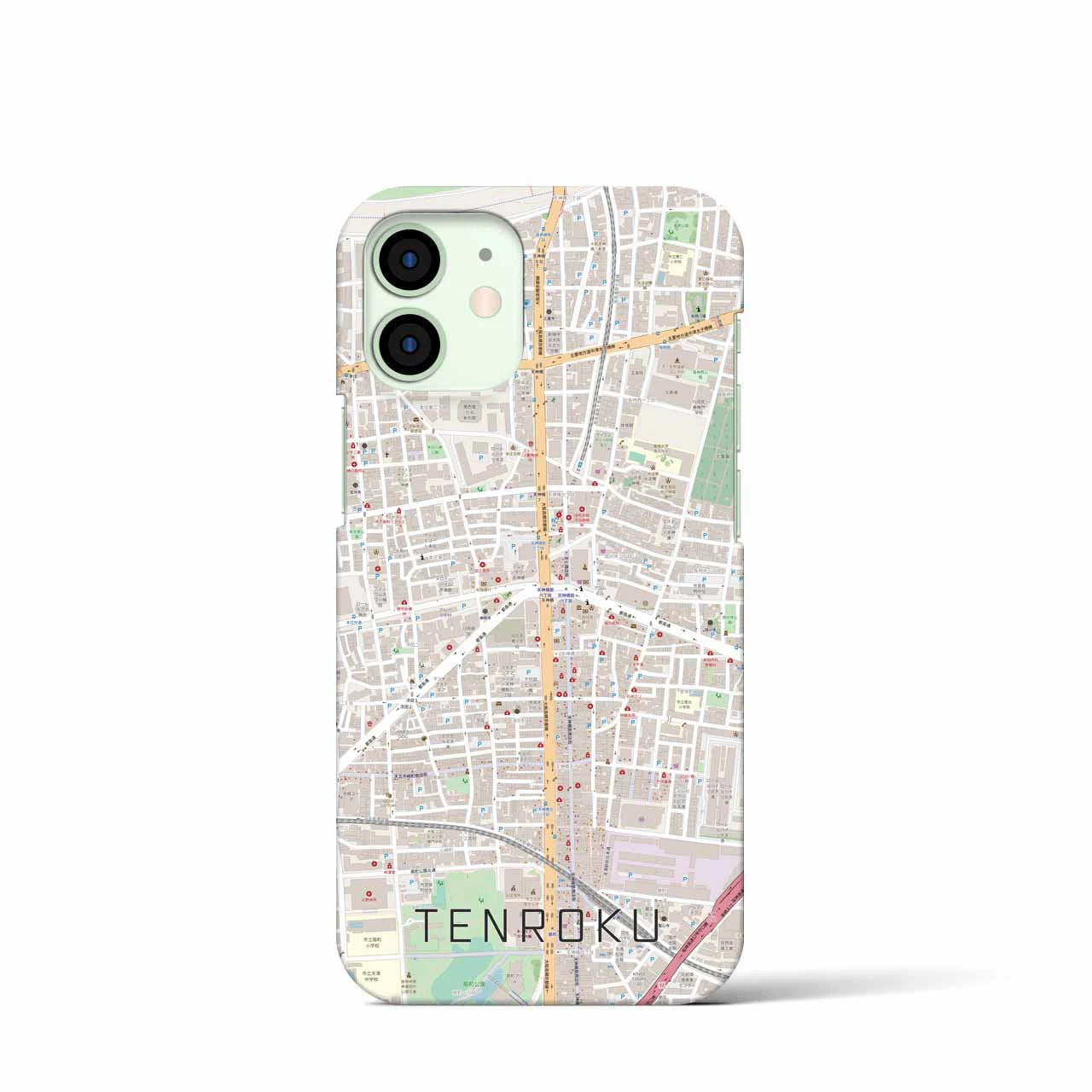 【天六(大阪府)】地図柄iPhoneケース(バックカバータイプ)