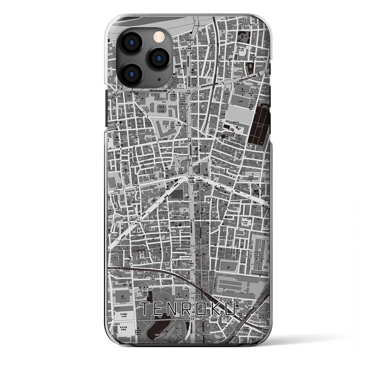 【天六(大阪府)】地図柄iPhoneケース(クリアタイプ)