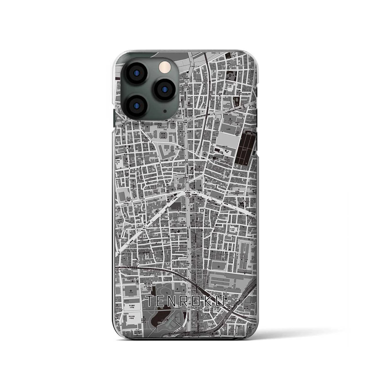 【天六(大阪府)】地図柄iPhoneケース(クリアタイプ)