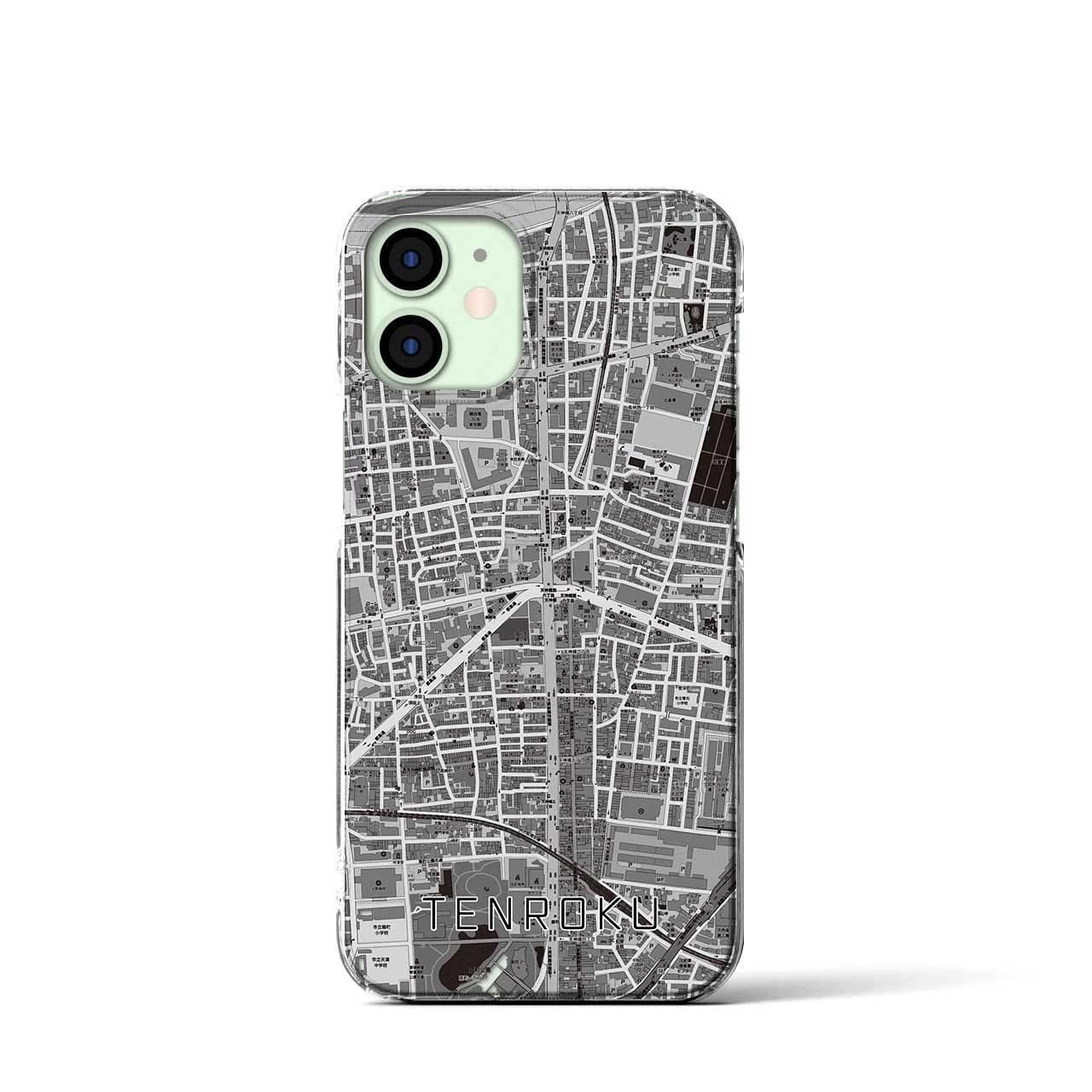 【天六(大阪府)】地図柄iPhoneケース(クリアタイプ)