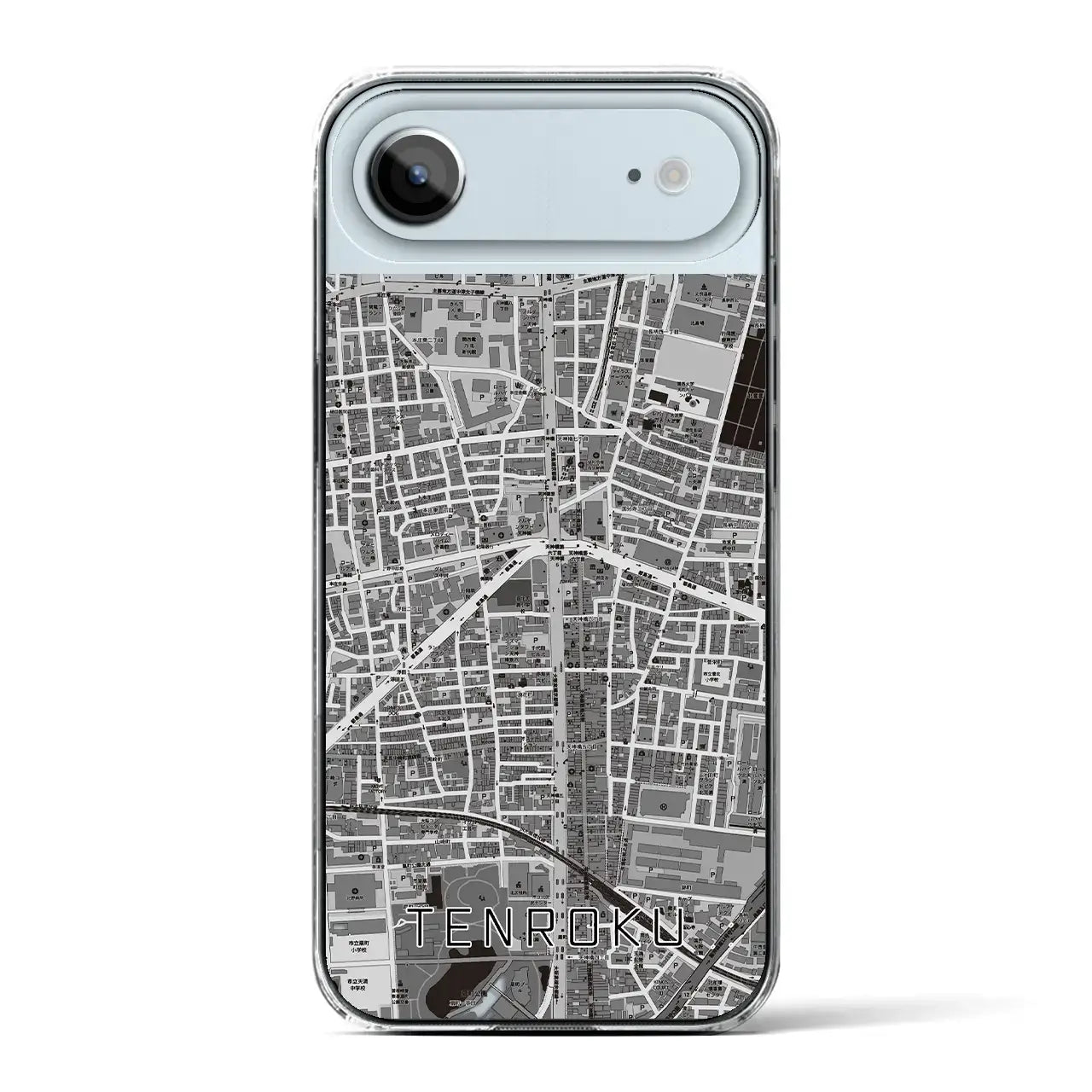 【天六(大阪府)】地図柄iPhoneケース(クリアタイプ)