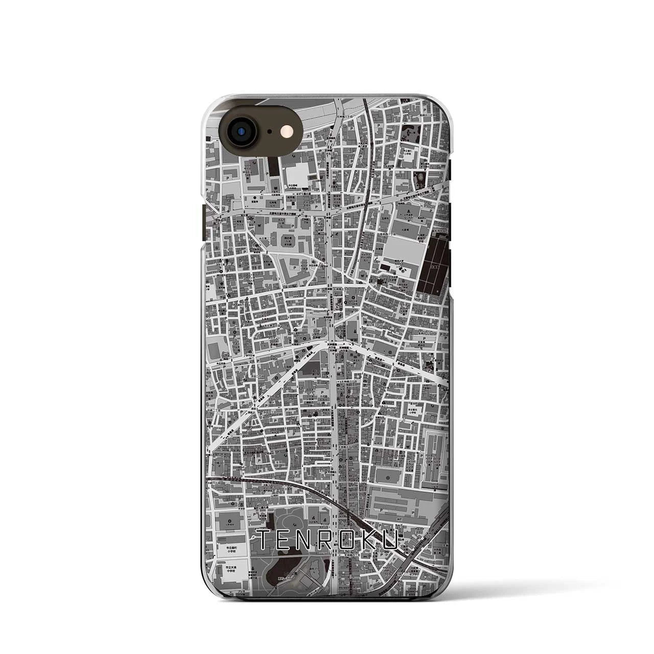 【天六(大阪府)】地図柄iPhoneケース(クリアタイプ)