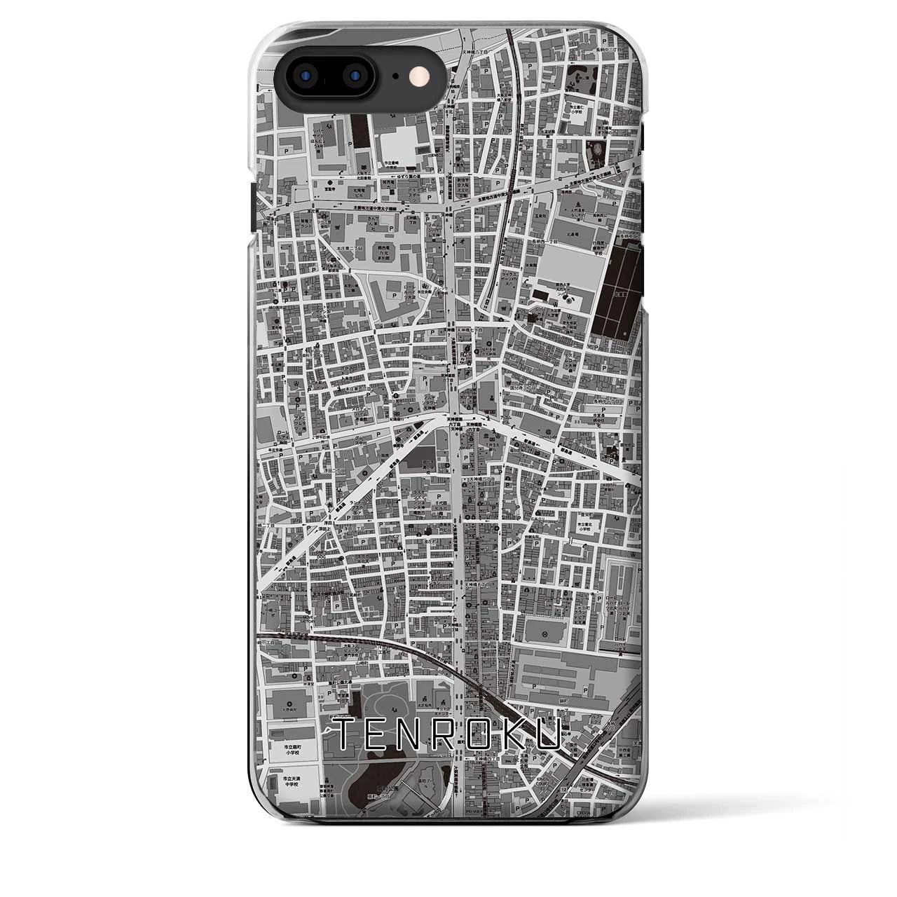 【天六(大阪府)】地図柄iPhoneケース(クリアタイプ)