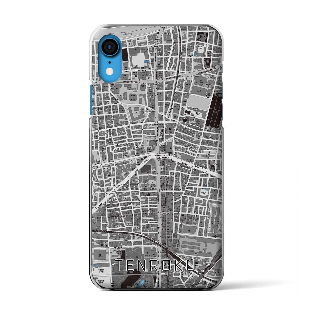 【天六(大阪府)】地図柄iPhoneケース(クリアタイプ)