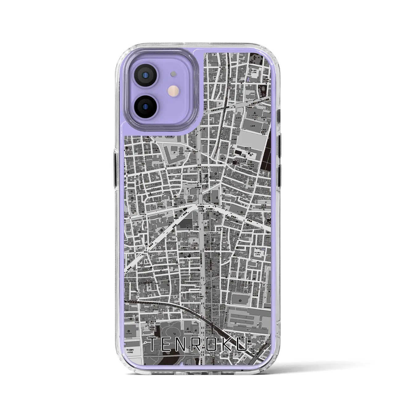 【天六(大阪府)】地図柄iPhoneケース(MagSafeタイプ)