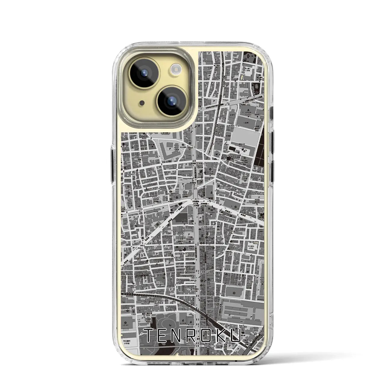 【天六(大阪府)】地図柄iPhoneケース(MagSafeタイプ)