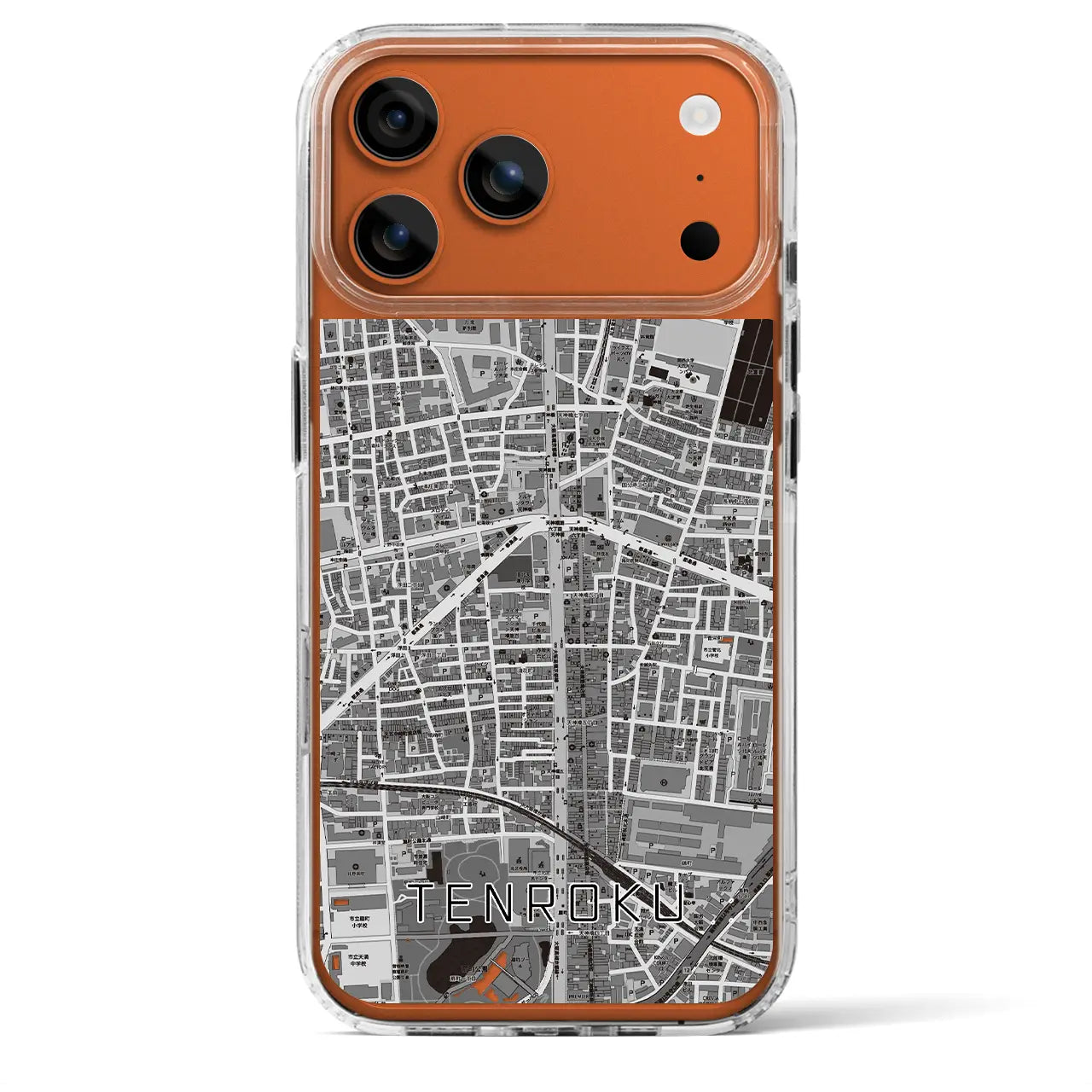 【天六(大阪府)】地図柄iPhoneケース(MagSafeタイプ)