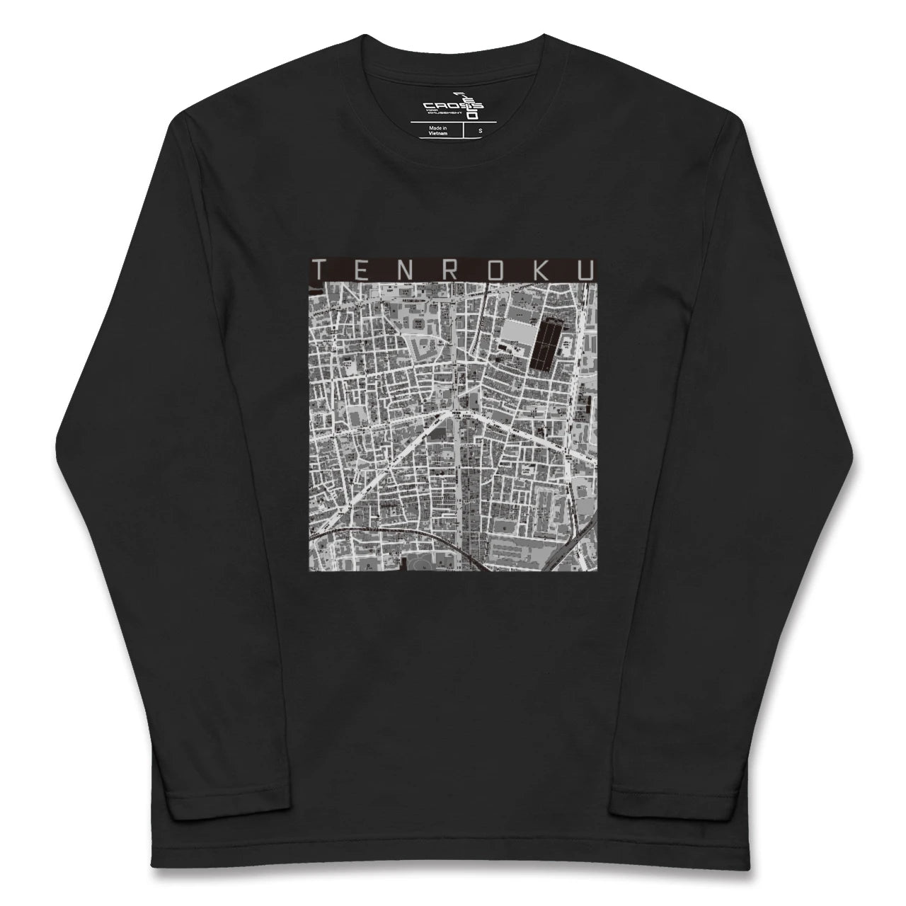 【天六(大阪府)】地図柄ロングスリーブTシャツ