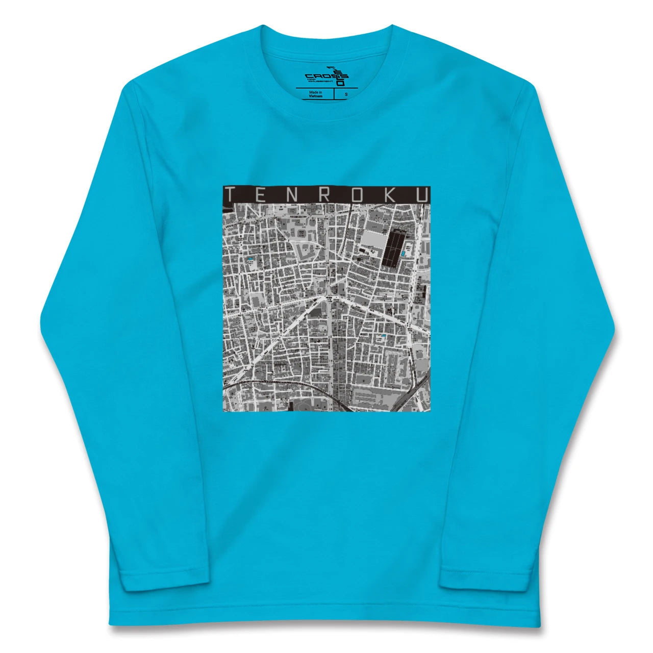 【天六(大阪府)】地図柄ロングスリーブTシャツ