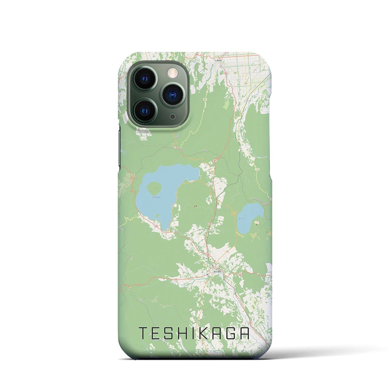 【弟子屈(北海道)】地図柄iPhoneケース(バックカバータイプ)