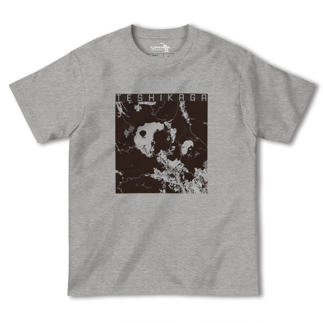 【弟子屈(北海道)】地図柄ヘビーウェイトTシャツ