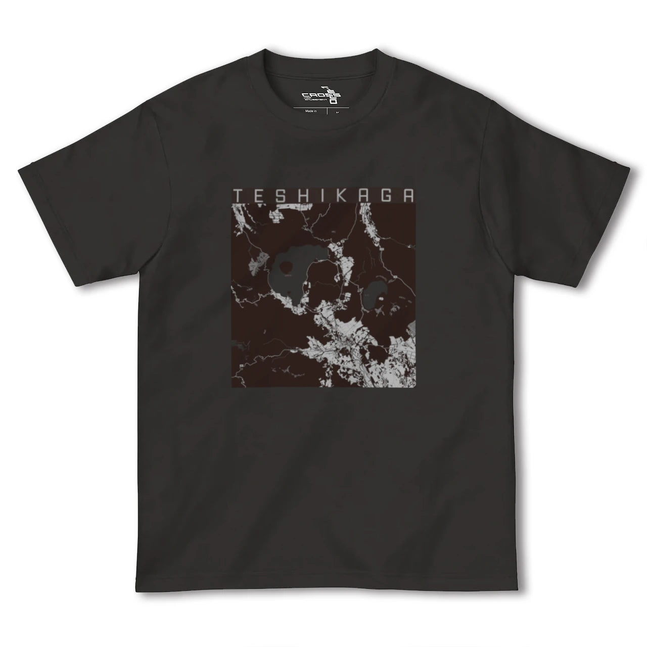 【弟子屈(北海道)】地図柄ヘビーウェイトTシャツ