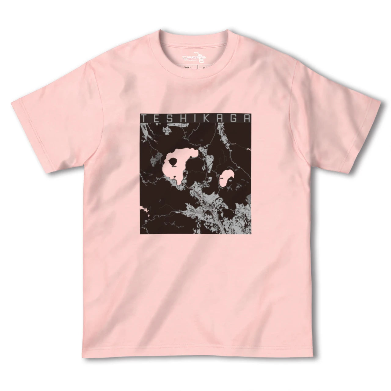 【弟子屈(北海道)】地図柄ヘビーウェイトTシャツ