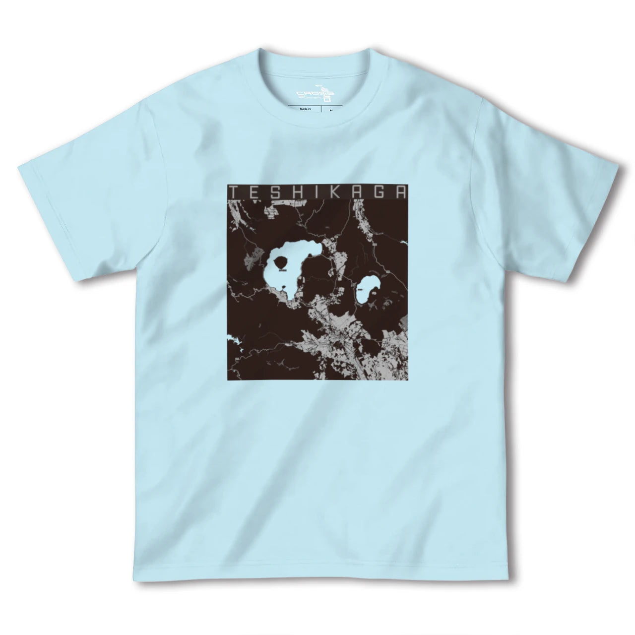 【弟子屈(北海道)】地図柄ヘビーウェイトTシャツ