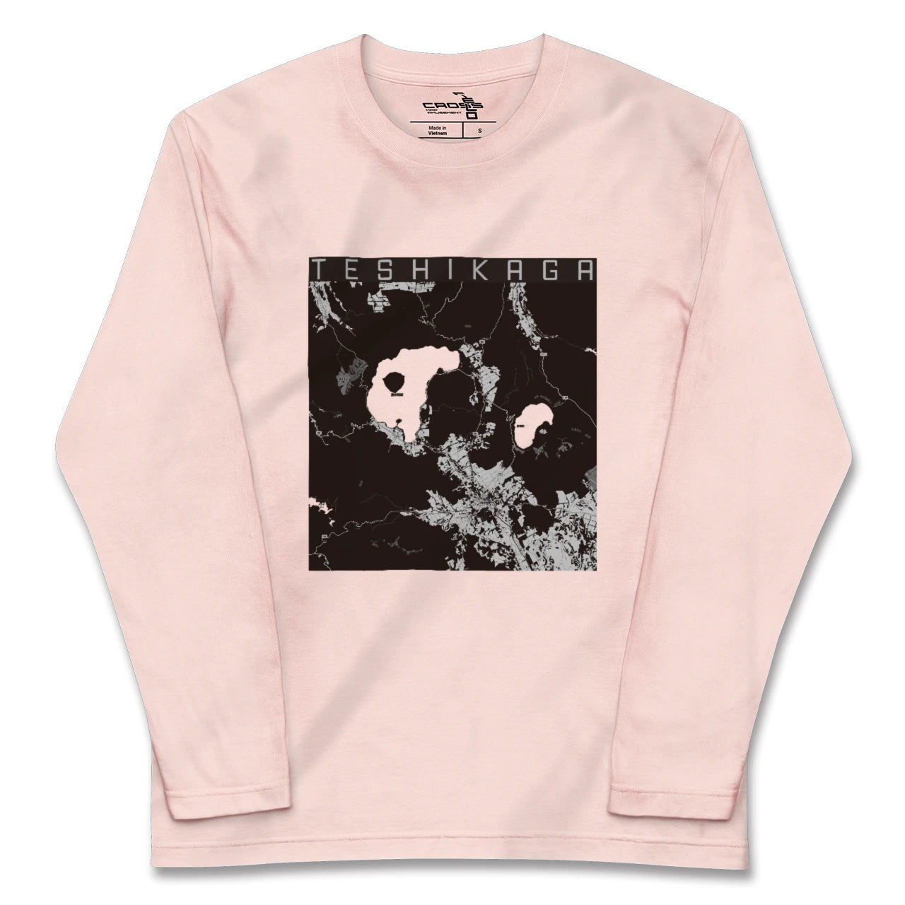 【弟子屈(北海道)】地図柄ロングスリーブTシャツ