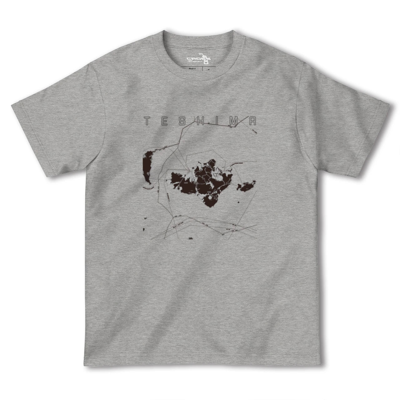 【豊島(香川県)】地図柄ヘビーウェイトTシャツ