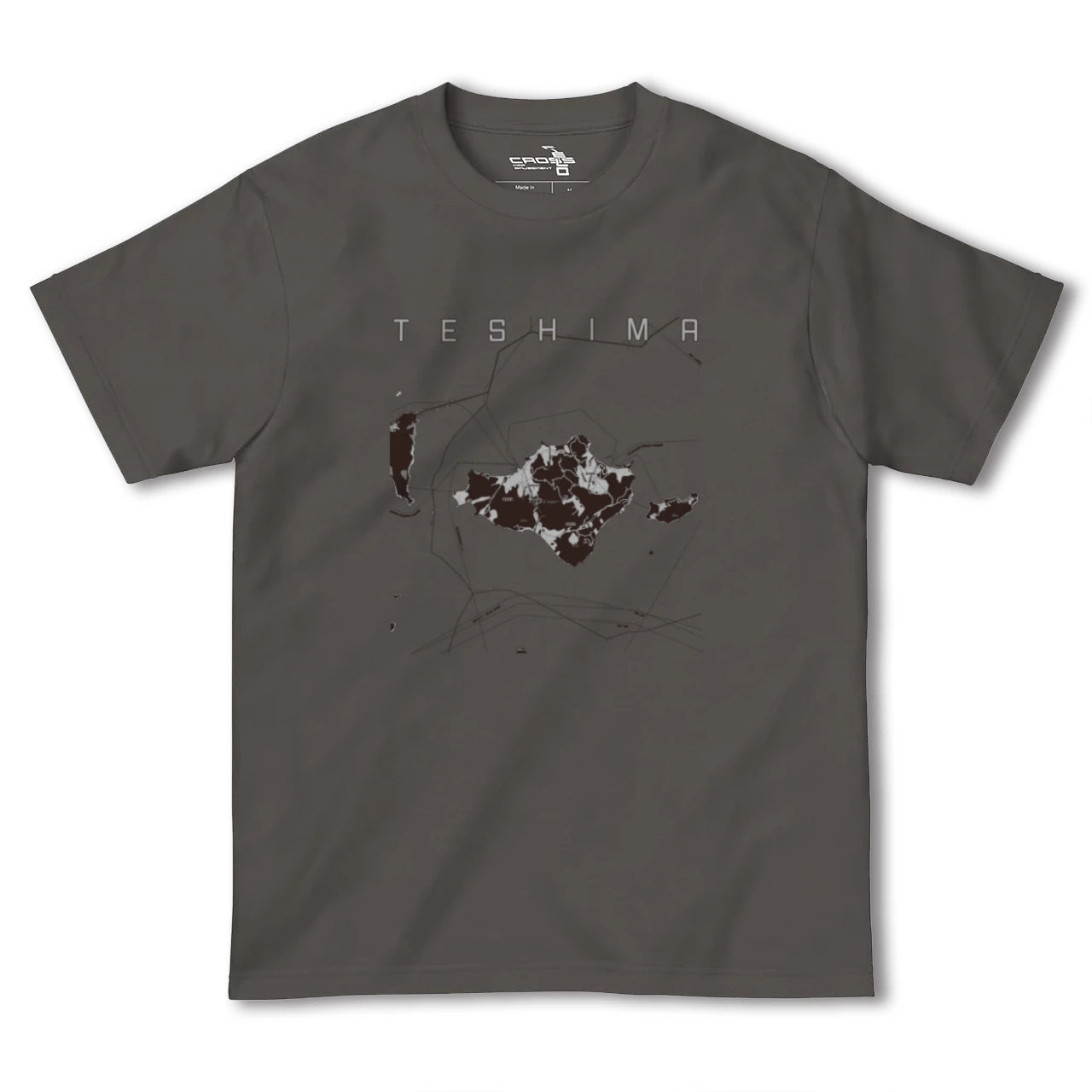【豊島(香川県)】地図柄ヘビーウェイトTシャツ