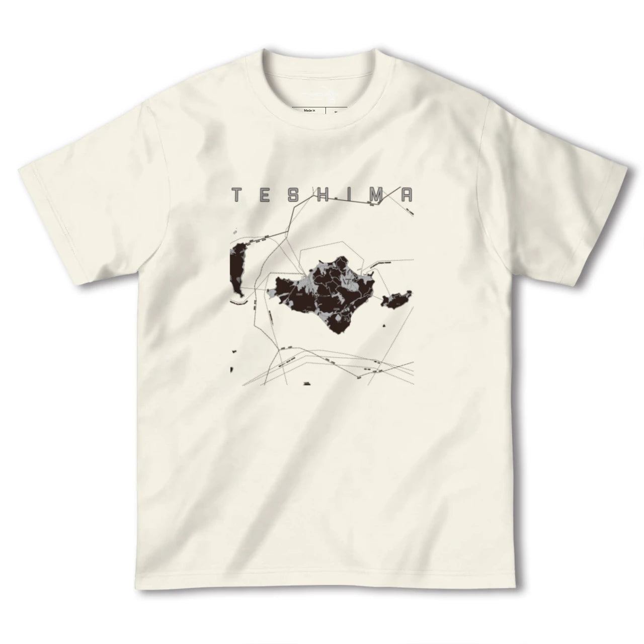 【豊島(香川県)】地図柄ヘビーウェイトTシャツ