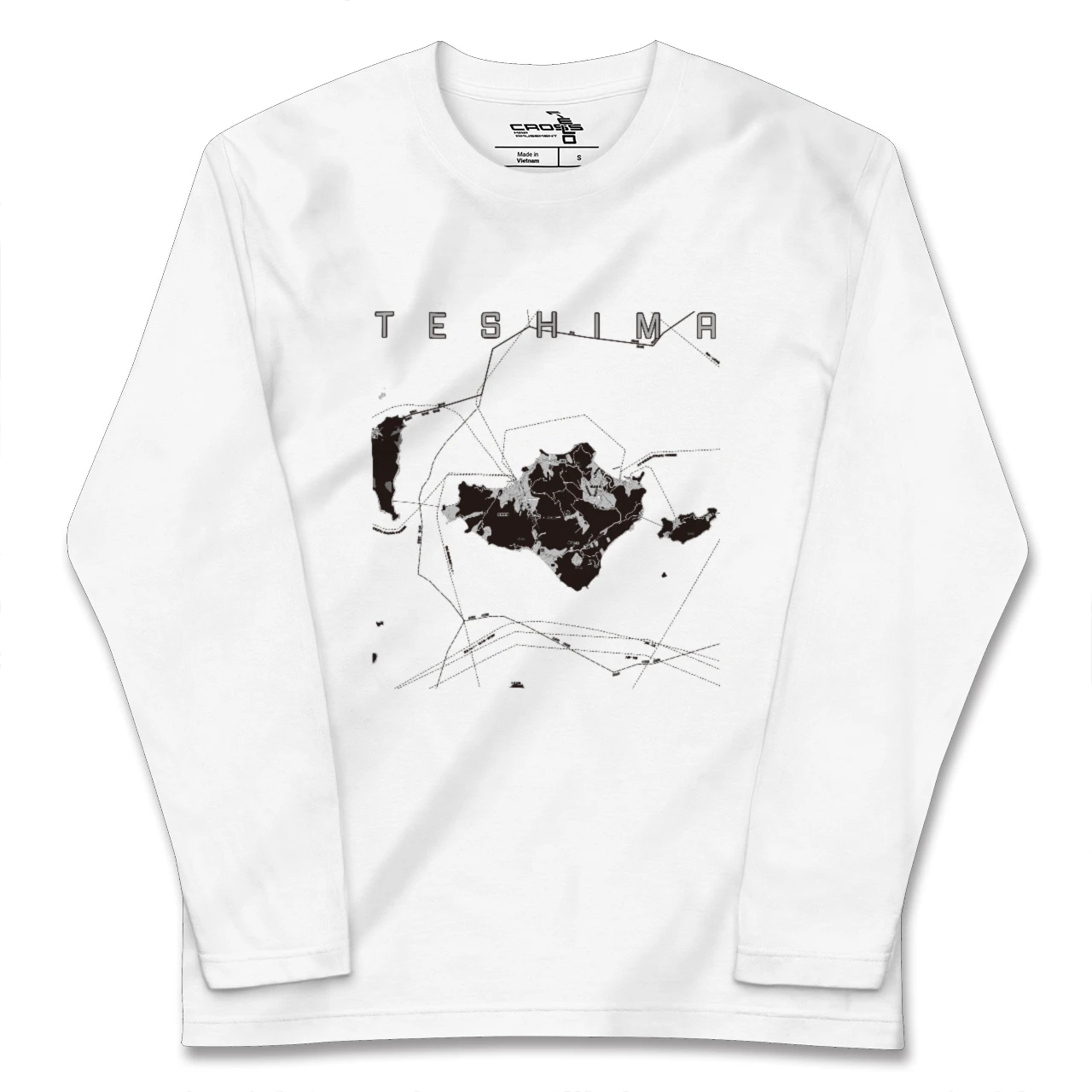 【豊島(香川県)】地図柄ロングスリーブTシャツ