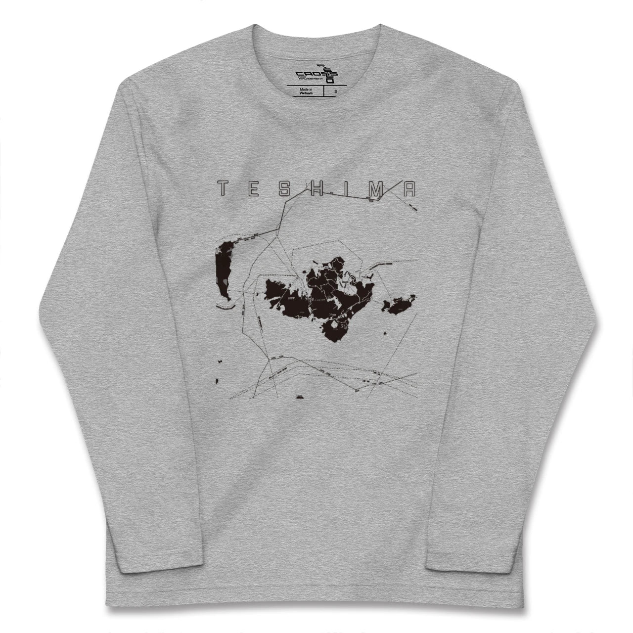 【豊島(香川県)】地図柄ロングスリーブTシャツ