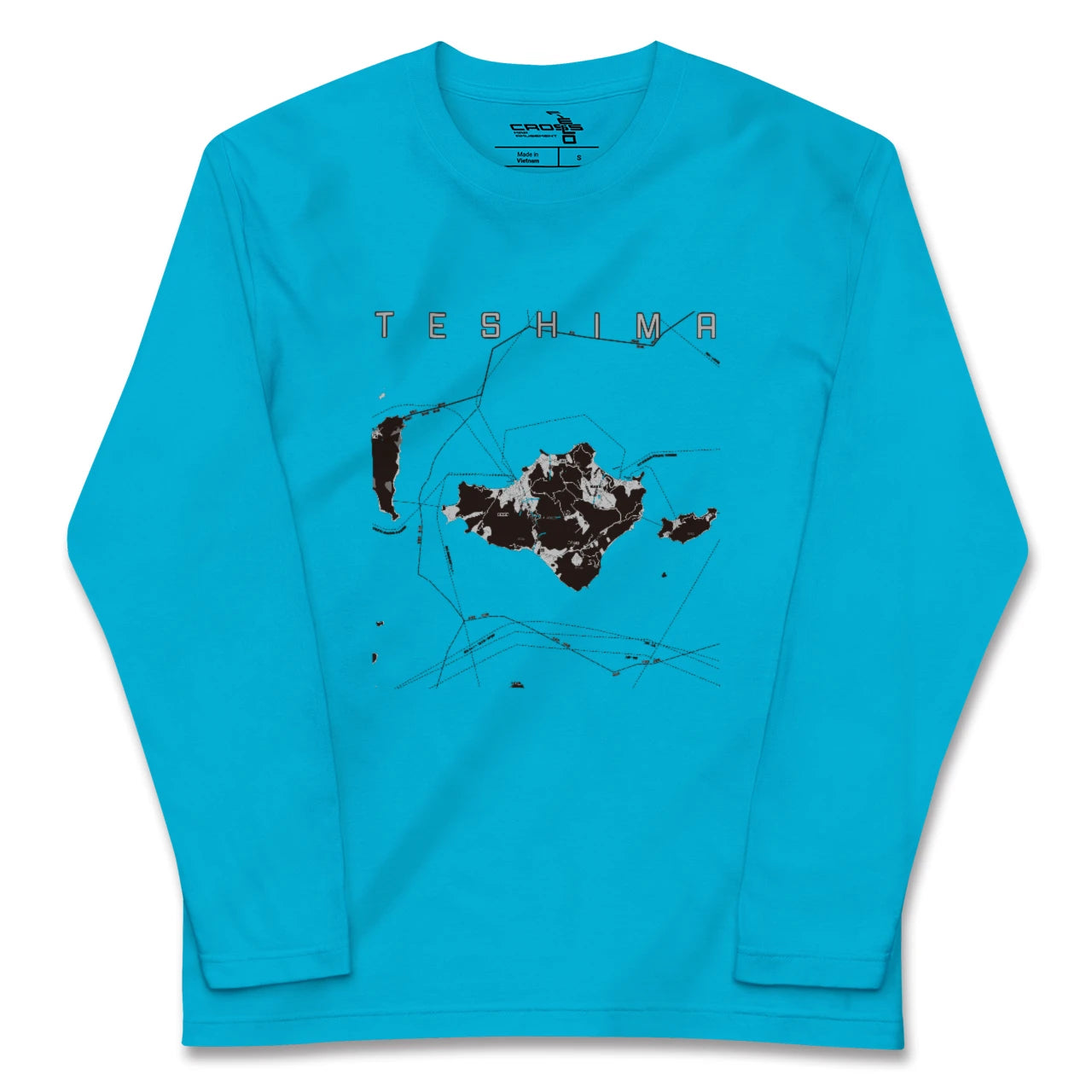 【豊島(香川県)】地図柄ロングスリーブTシャツ