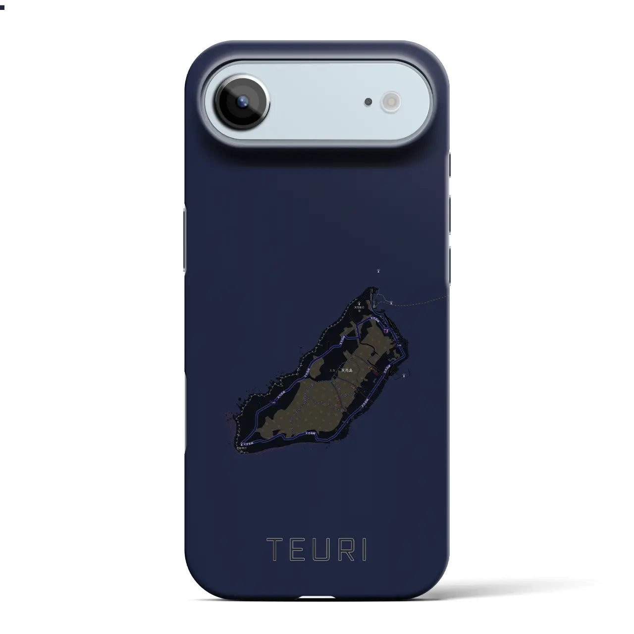 【天売(北海道)】地図柄iPhoneケース(バックカバータイプ)