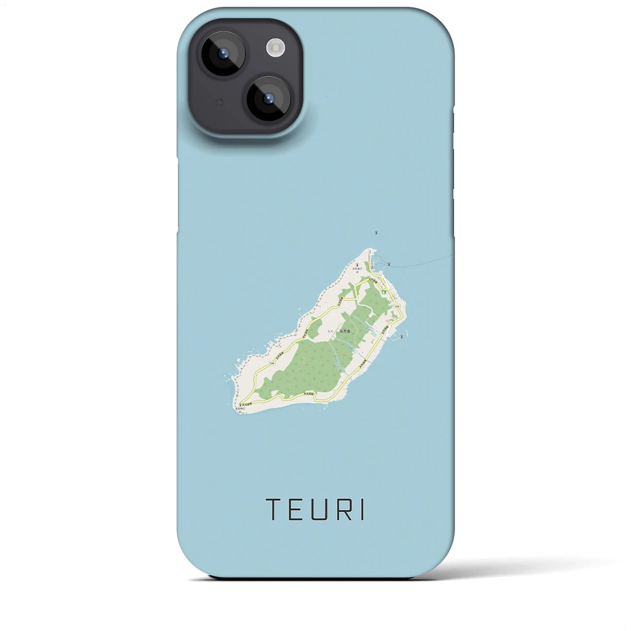 【天売(北海道)】地図柄iPhoneケース(バックカバータイプ)