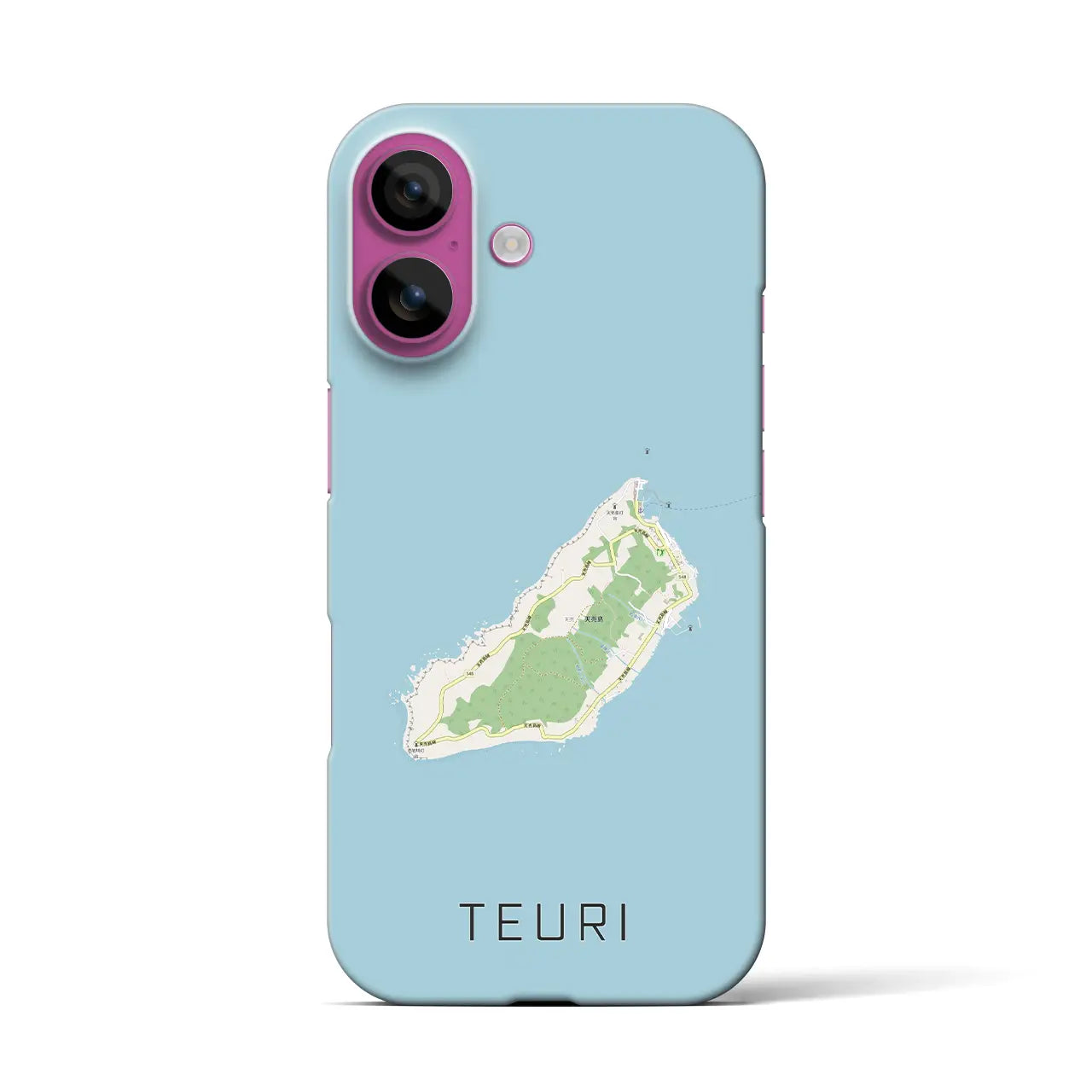 【天売(北海道)】地図柄iPhoneケース(バックカバータイプ)