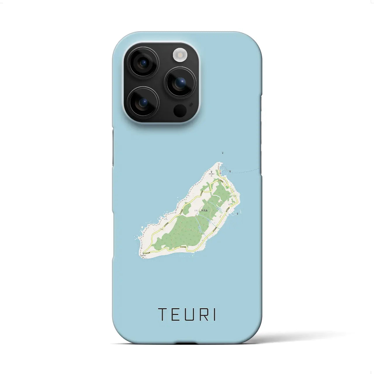 【天売(北海道)】地図柄iPhoneケース(バックカバータイプ)