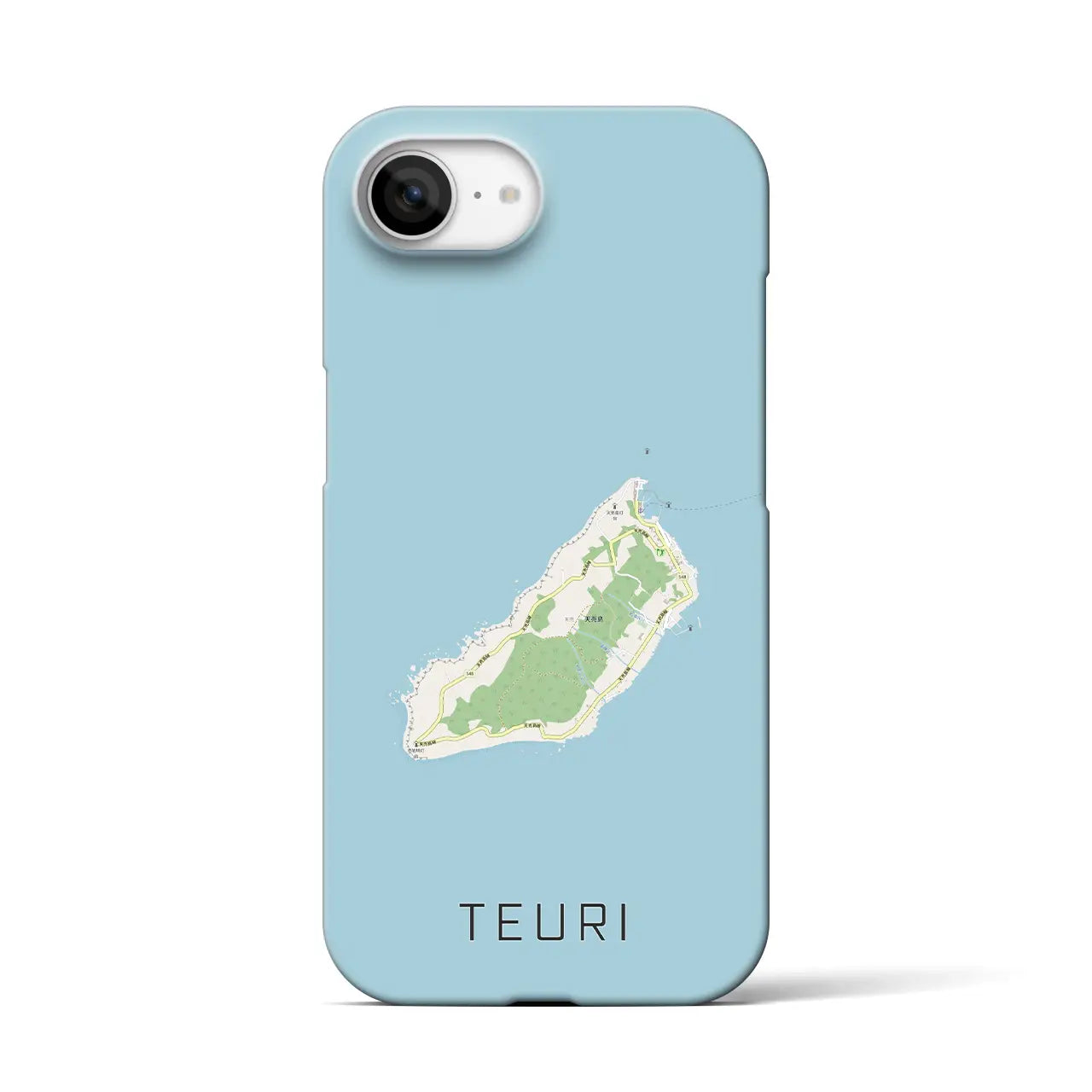 【天売(北海道)】地図柄iPhoneケース(バックカバータイプ)