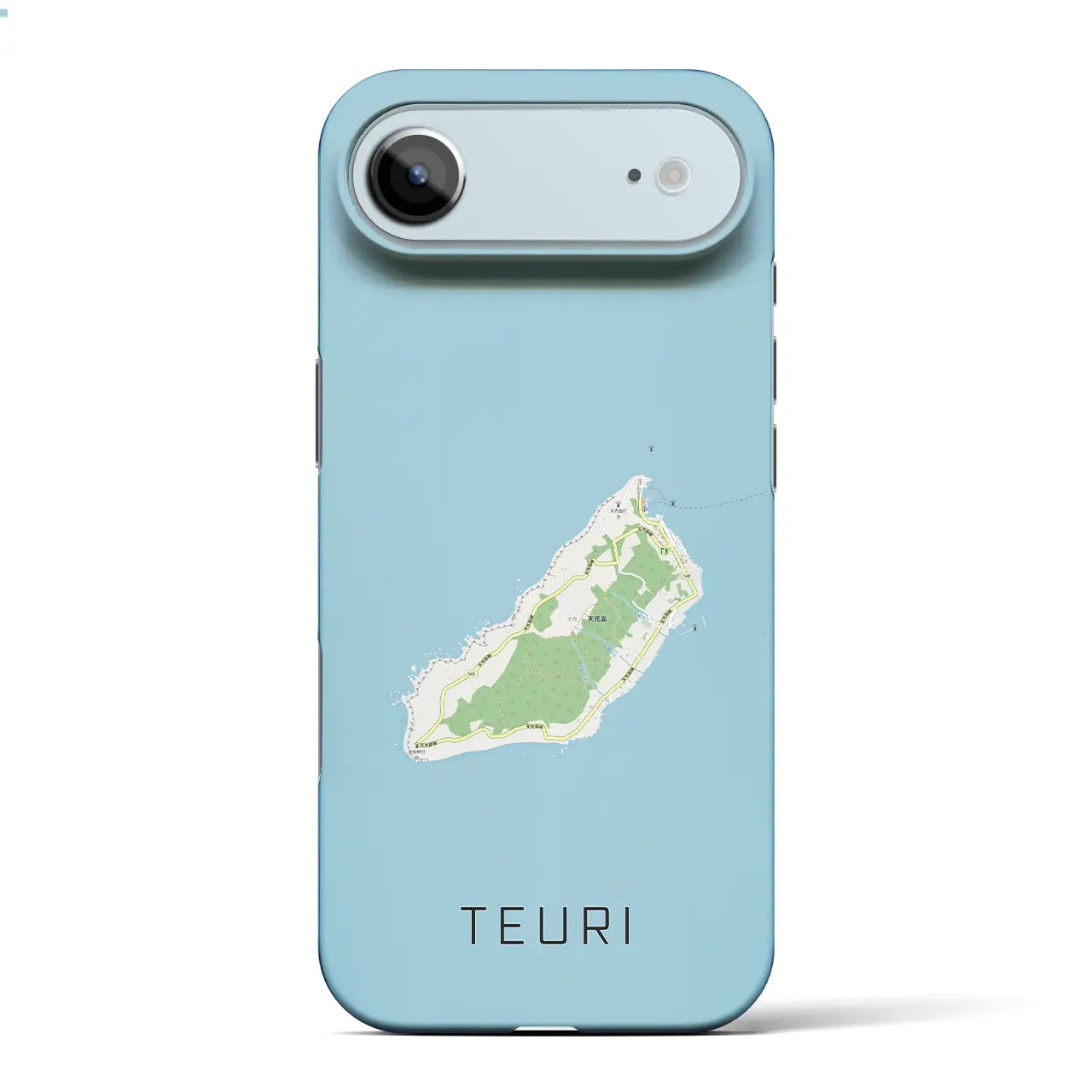 【天売(北海道)】地図柄iPhoneケース(バックカバータイプ)