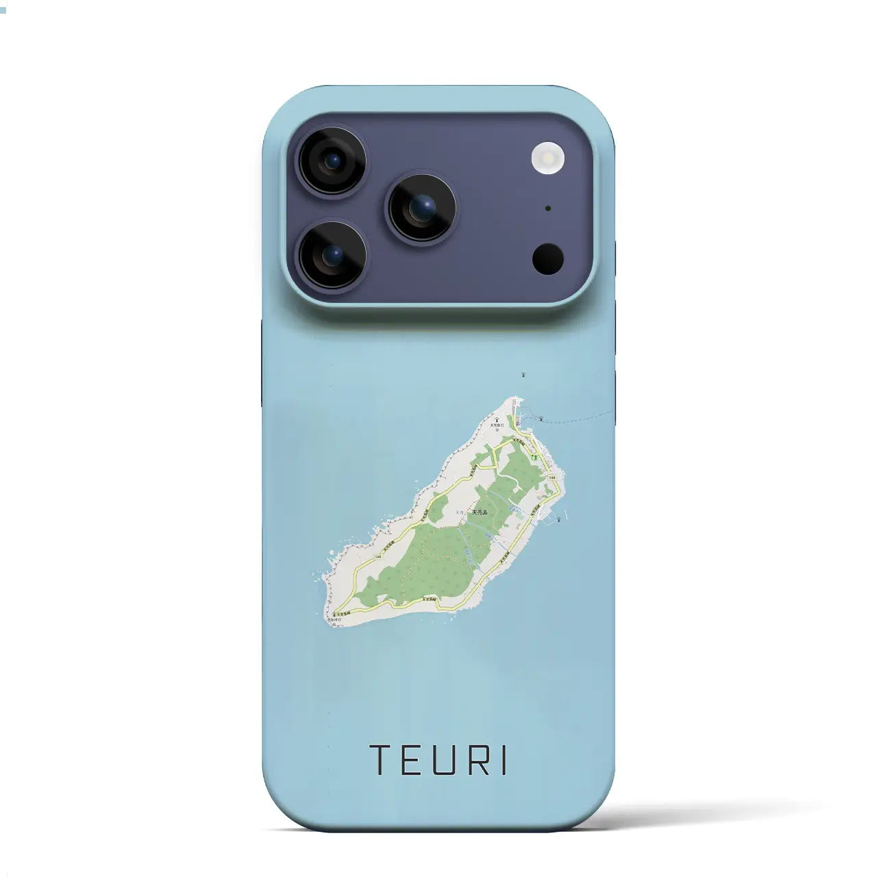 【天売(北海道)】地図柄iPhoneケース(バックカバータイプ)