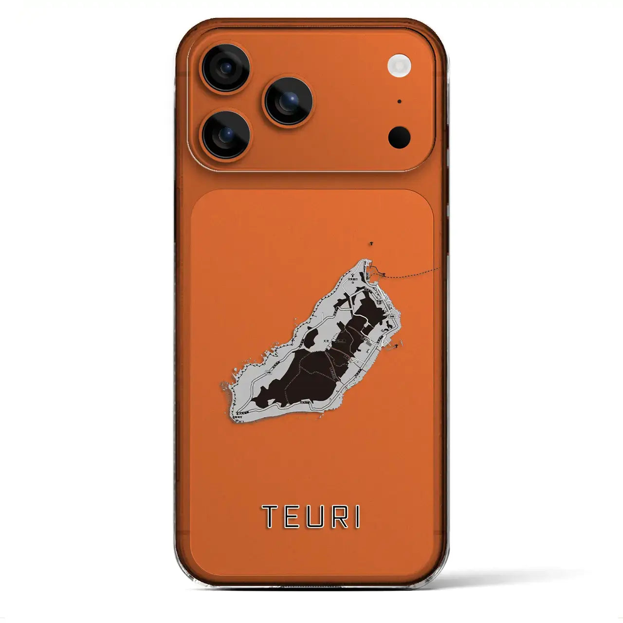 【天売(北海道)】地図柄iPhoneケース(クリアタイプ)