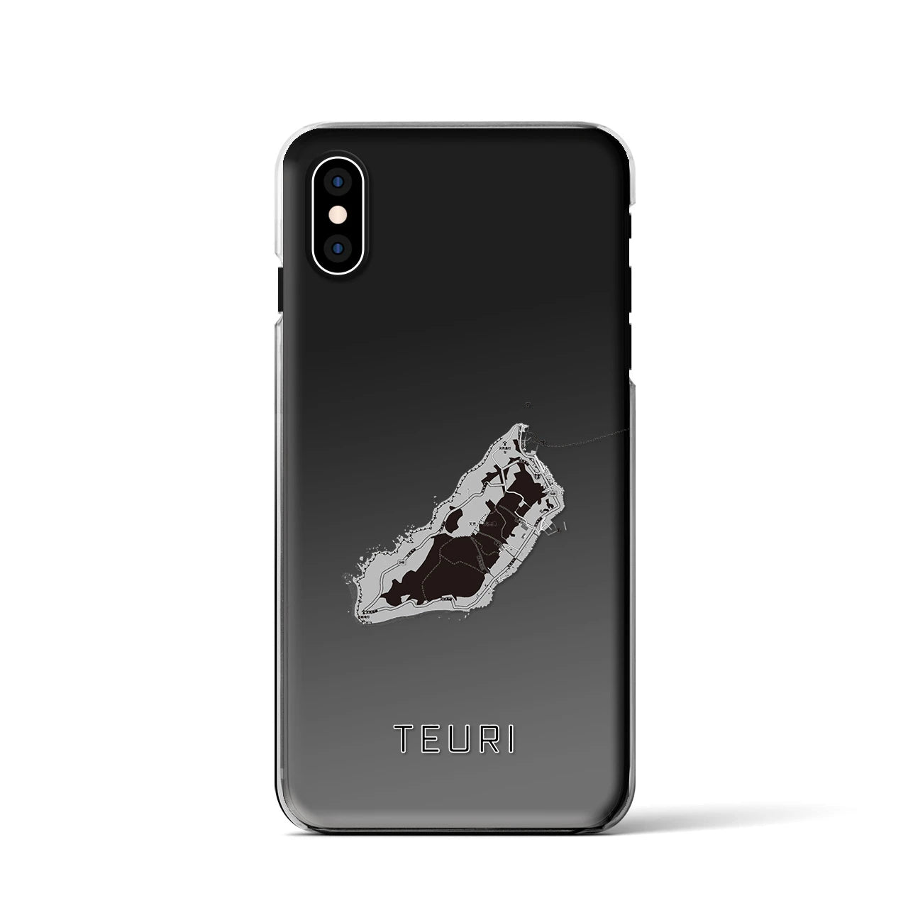 【天売(北海道)】地図柄iPhoneケース(クリアタイプ)