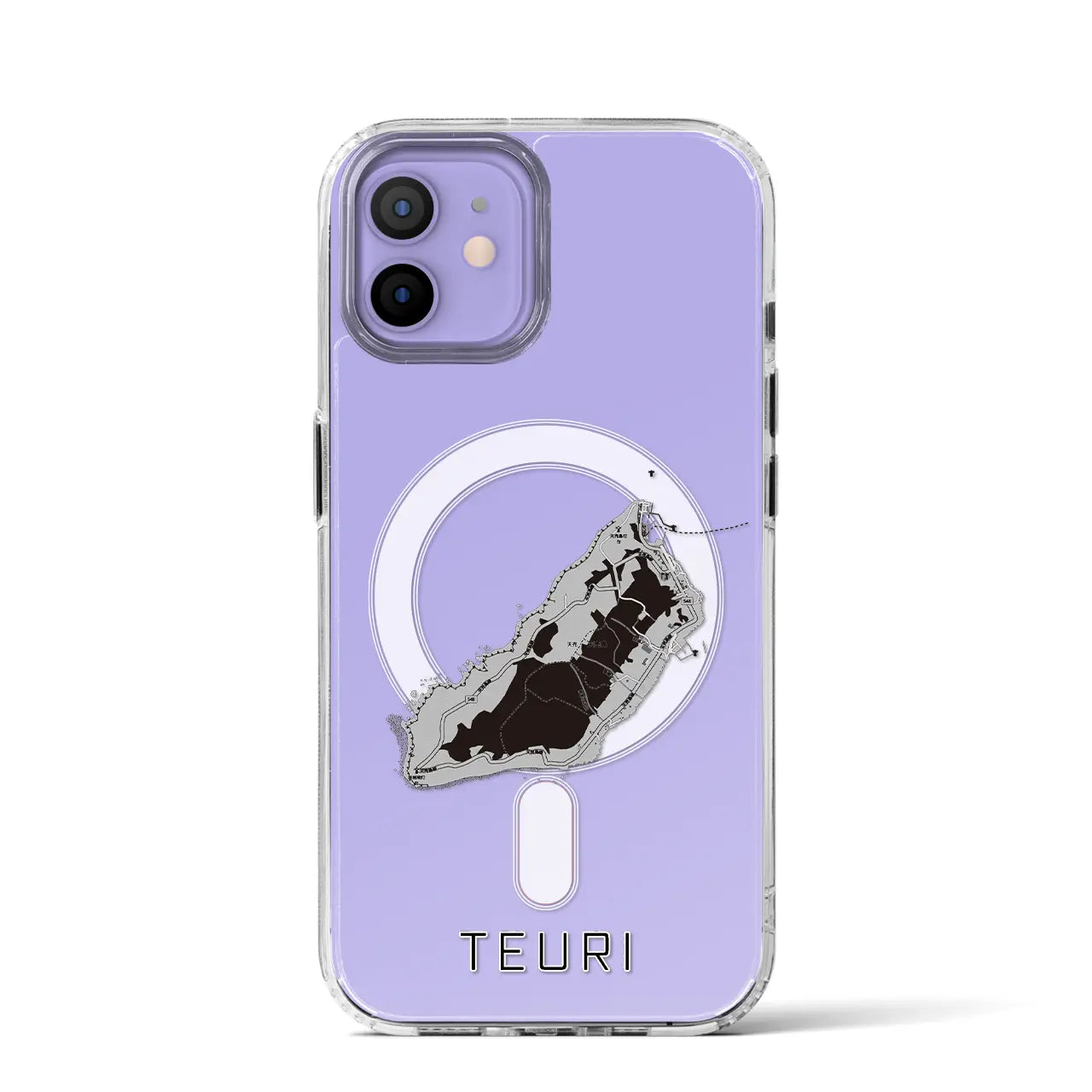 【天売(北海道)】地図柄iPhoneケース(MagSafeタイプ)