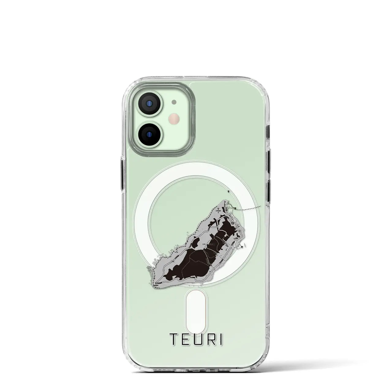 【天売(北海道)】地図柄iPhoneケース(MagSafeタイプ)