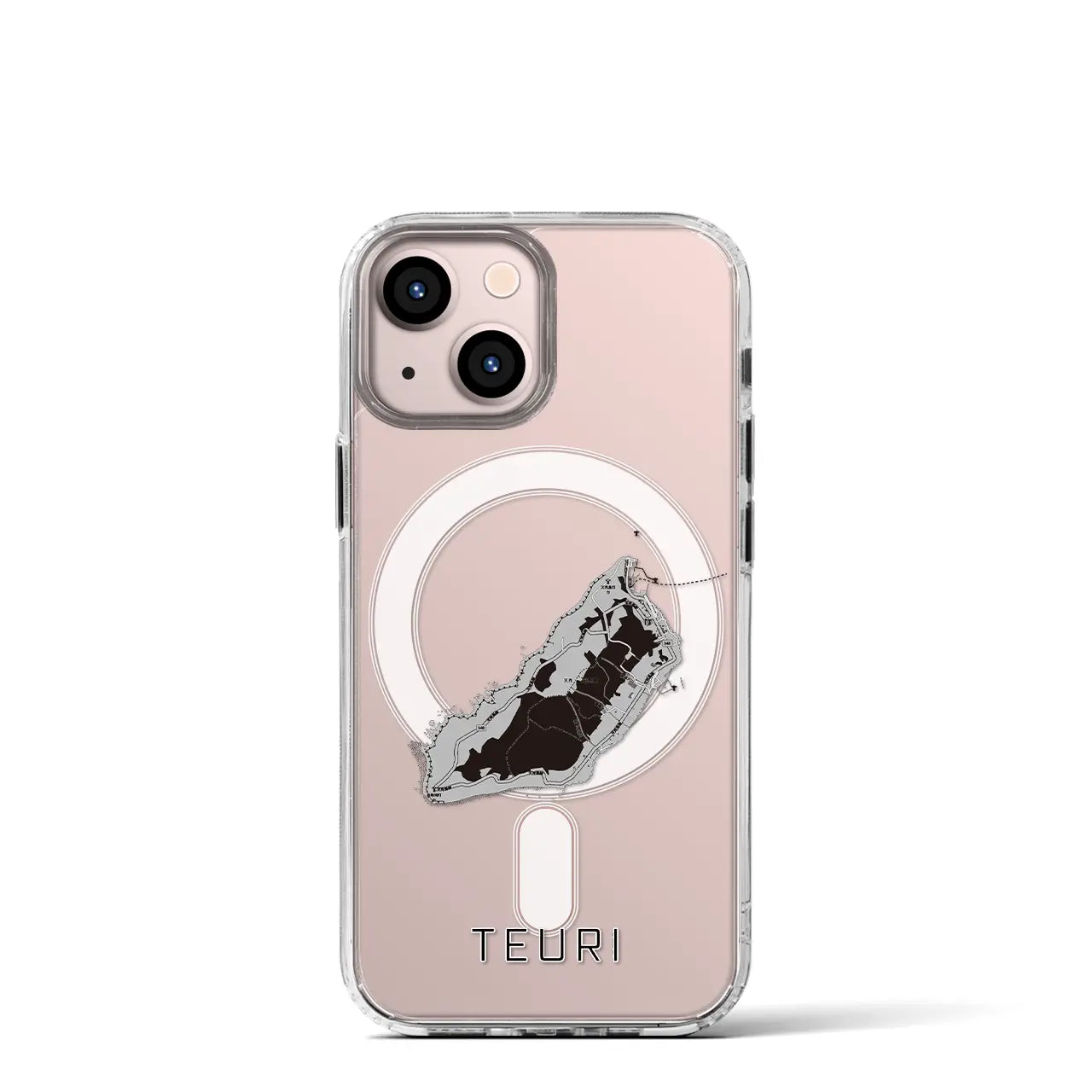 【天売(北海道)】地図柄iPhoneケース(MagSafeタイプ)