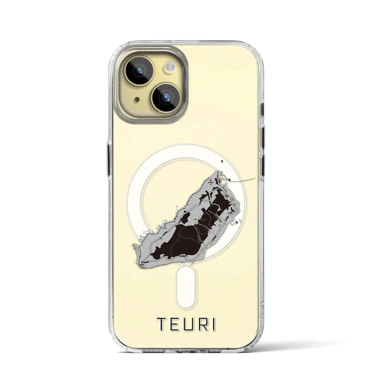 【天売(北海道)】地図柄iPhoneケース(MagSafeタイプ)