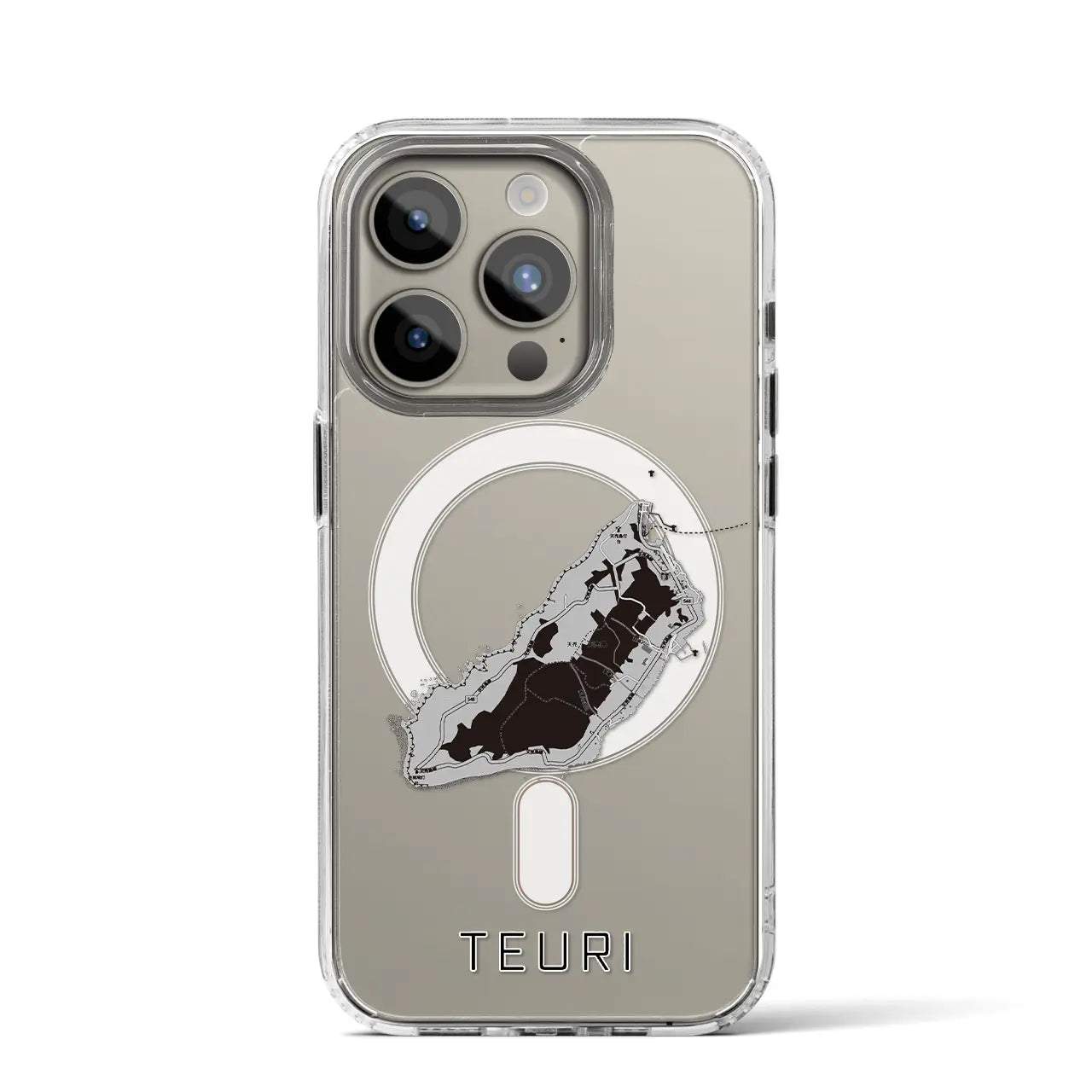 【天売(北海道)】地図柄iPhoneケース(MagSafeタイプ)