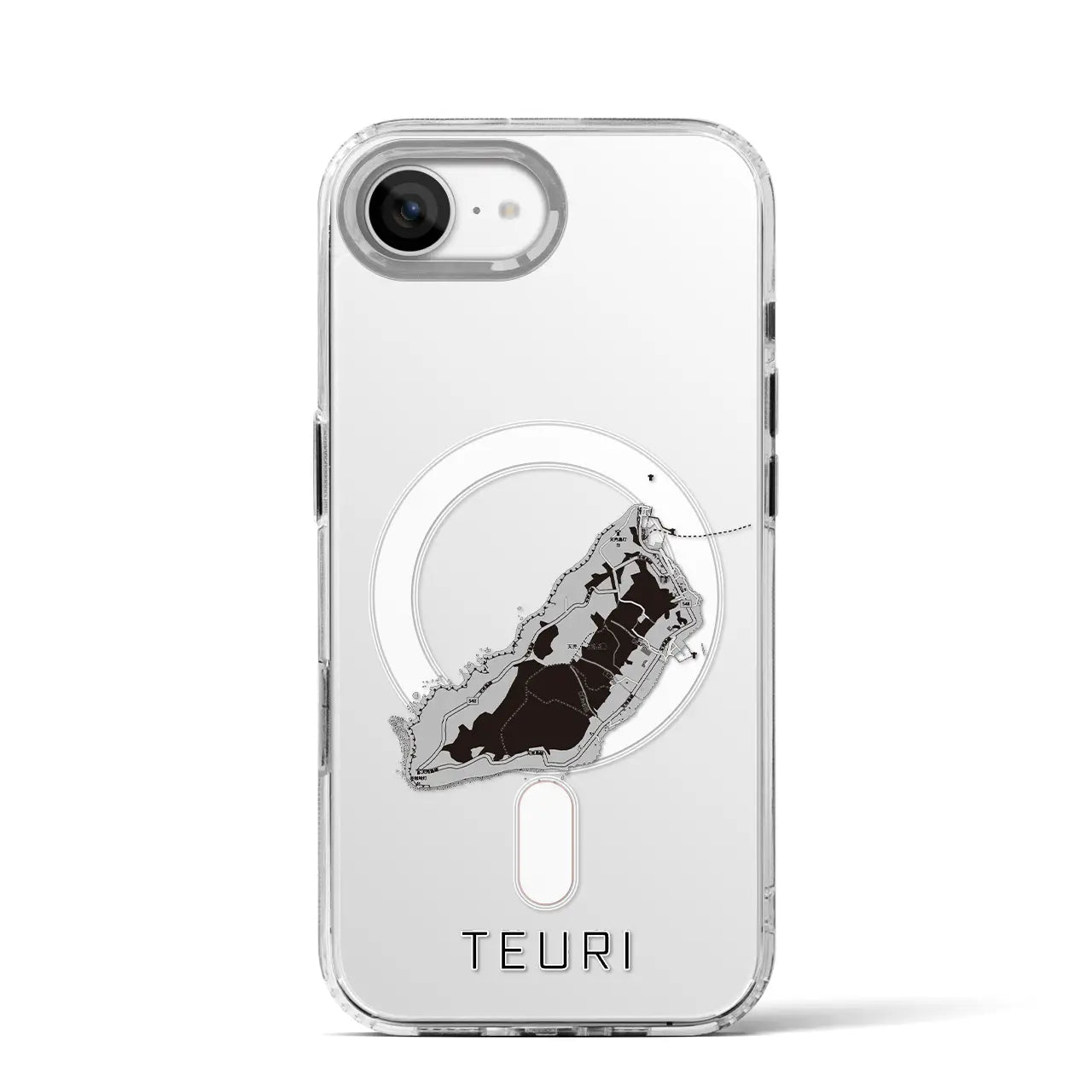 【天売(北海道)】地図柄iPhoneケース(MagSafeタイプ)
